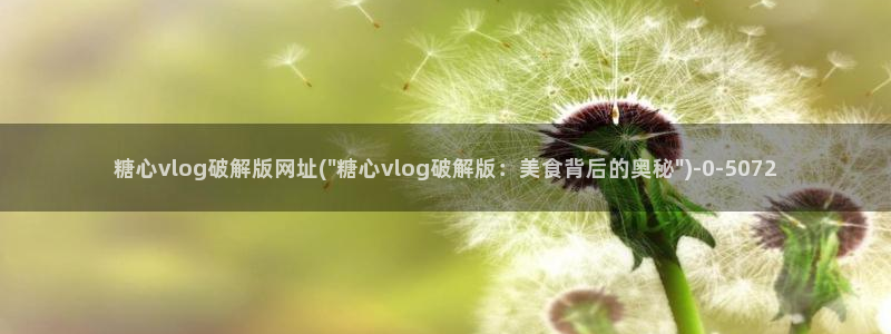 糖心的：糖心vlog破解版网址(\